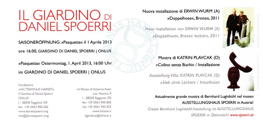 Ausstellung Villa Flyer Giardino Daniel Spoerri