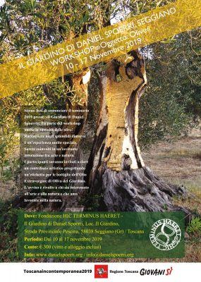 news, olive workshop, Giardino di Daniel Spoerri