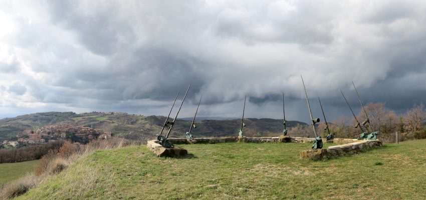 Daniel Spoerri im Skulpturengarten Seggiano, Italien 3-6