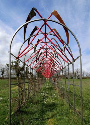 Daniel Spoerri Installation im Skulpturenpark Italien 90