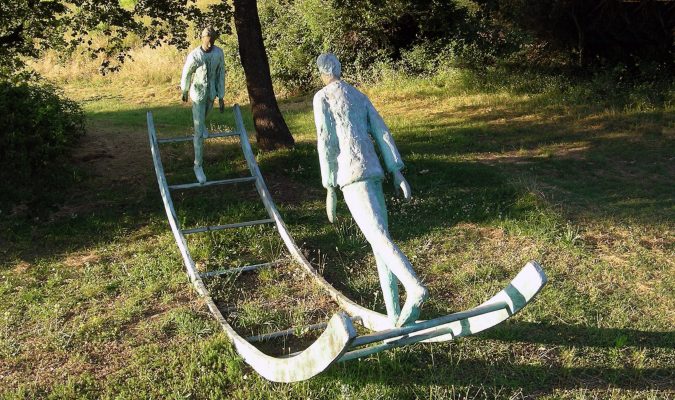 Roberto Barni im Giardino di Daniel Spoerri 57-1