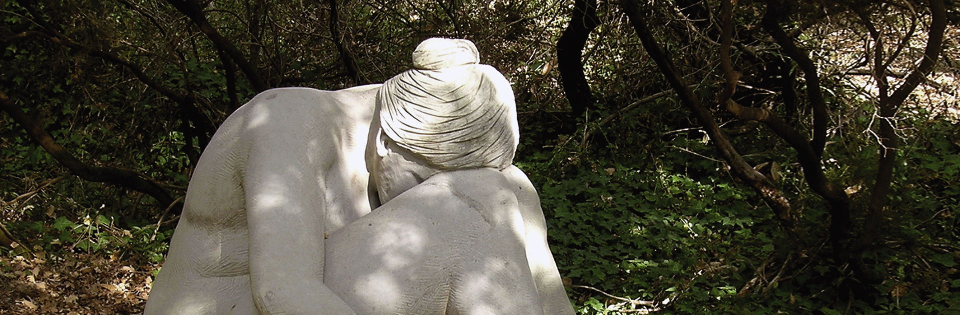 Artist Roland Topor at the Giardino di Daniel Spoerri